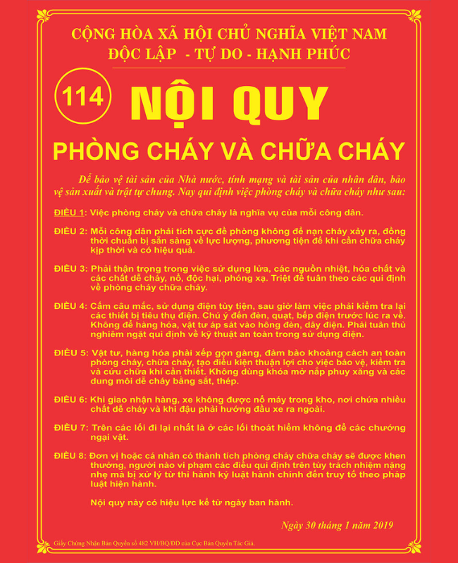 thiết bị PCCC đạt tiêu chuẩn